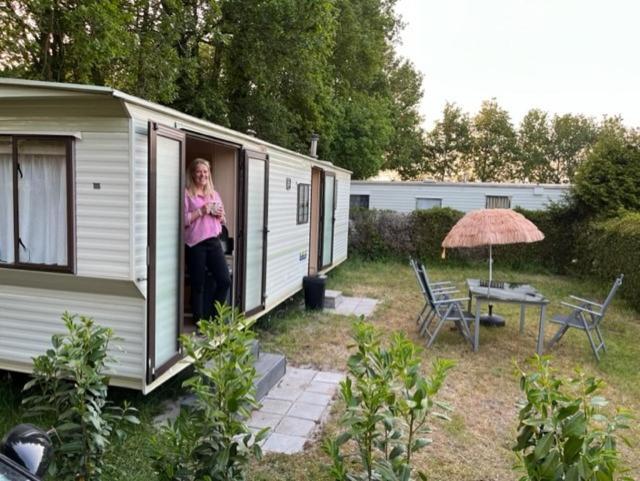 Stacaravan Huren In Het Hart Van Bosrijk Drenthe Op Recreatiepark De Tien Heugten Schoonloo Eksteriør bilde